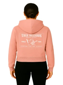True Religion Pink Hoodie (Back)