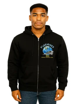 Hall Of Fame Foreigner Zip up Hoodie