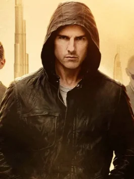 Ethan Hunt Ghost Protocol leather jacket