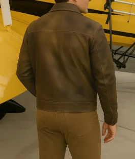 Tom Cruise Mission Impossible 8 brown leather jacket
