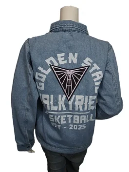 Unisex Golden State Valkyries Blue Denim Full-Zip Jacket