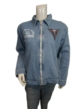 Unisex Golden State Valkyries Blue Denim Full-Zip Jacket