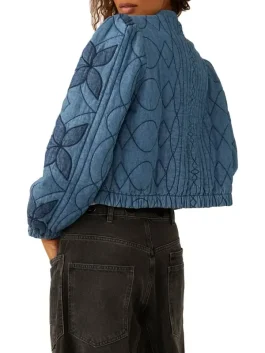 JoAnna Garcia Blue Cotton Denim Jacket