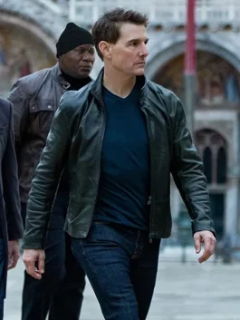 Tom Cruise Mission Impossible 7 leather jacket