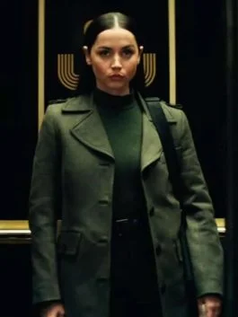 Ana de Armas Ballerina 2025 Coat f