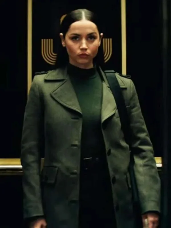 Ana de Armas Ballerina 2025 Coat f