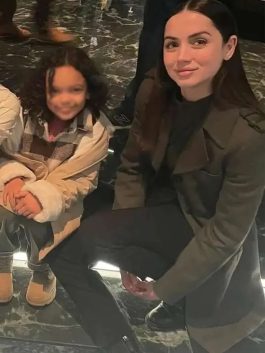 Ana de Armas Ballerina 2025 Coat f