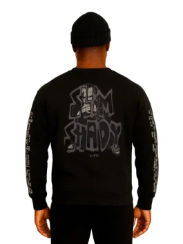Eminem graffiti slim crewneck sweatshirt (Back)