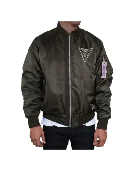 nike black and gold jacket