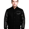 NFL Chicago Bears Black Varsity Jacket