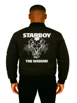The Weeknd Starboy Panther XO Jacket (Back)