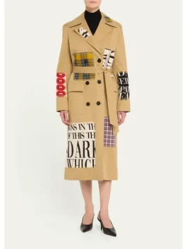 patch trench coat