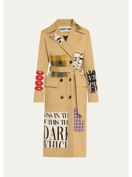 patch trench coat