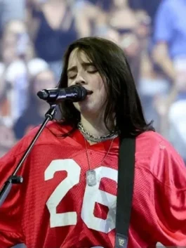 billie eilish red jersey
