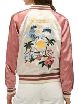 Back-Side-Of-The-Suikajan-Embroidered-bomber-jacket-for-women-on-a-Female-Model