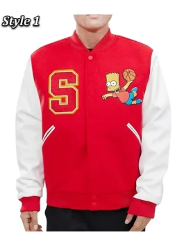 Bart Simpson Varsity Jacket style 1