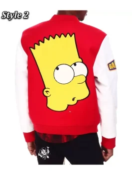Bart Simpson Varsity Jacket Style 2