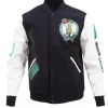 Boston Celtics Varsity Jacket front