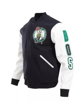 Boston Celtics Varsity Jacket front
