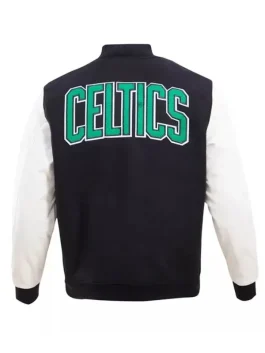Boston Celtics Varsity Jacket back