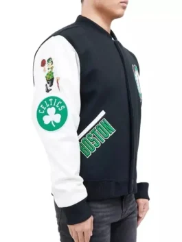 Boston Celtics Varsity Jacket front