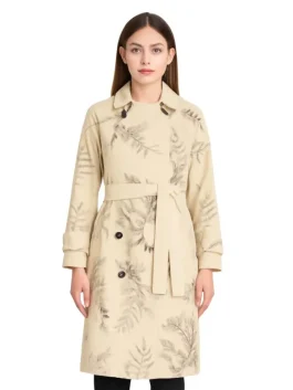 Brunello Cucinelli Herbarium Paillette Embroidered Belted Trench Coat