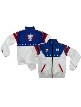 Cody Rhodes Stars and Stripes Windbreaker Jacket F and b