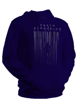 DEATH STRANDING Silhouette Hoodie Navy Blue