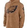 Eagles Brown Hoodie Front