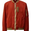 Front-Side-Of-the-Red-Contrast-Flatt-Nylon-Bomber-Jacket