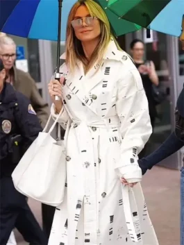 Heidi Klum White Coat
