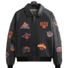 Knicks jacket with front patches.