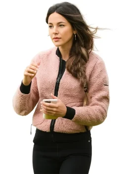 Michelle Keegan Sherpa Bomber Jacket