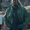 Mortal Kombat II Mehcad Brooks Green Leather Jacket