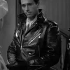 Narrator The Twilight Zone Motorcycle Black Leather Jacket