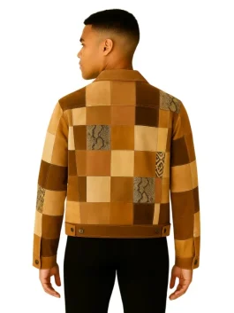 Patchwork Vintage Quilt Jacket (Back)