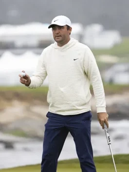Scottie Scheffler Nike Golf Hoodie White Front
