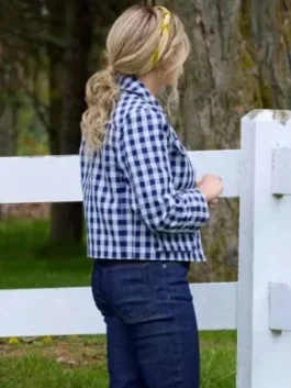 The Heiress and the Handyman Jodie Sweetin Check Jacket Back