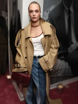 W Magazine Party 2025 Cara Delevingne Coat front