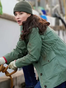 A Picture of Her 2023 Rhiannon Fish Tea Green Jacket