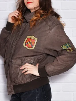 Amelia Brown A-2 Bomber Jacket