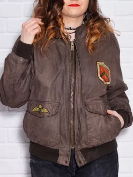 Amelia Brown A-2 Bomber Jacket