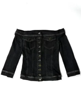 And Just Like That S3 Sarah Parker Off Shoulder Denim Jacket