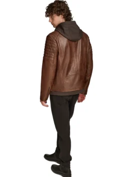 Andres Moto Jacket With Zip Off Hood