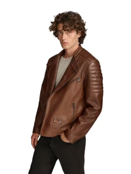 Andres Moto Jacket With Zip Off Hood