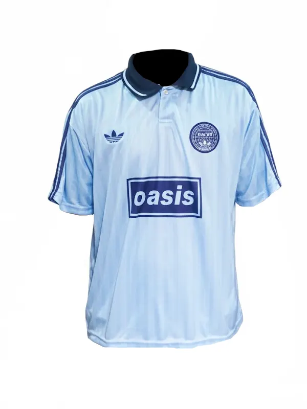 Adidas x Oasis Tour Jacquard Jersey | Blue & Black Pullover