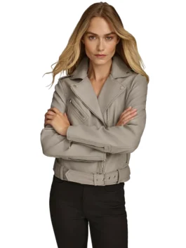 Carly Genuine Leather Moto Jacket