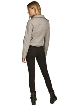 Carly Genuine Leather Moto Jacket