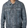 Chase Leather Jean Jacket