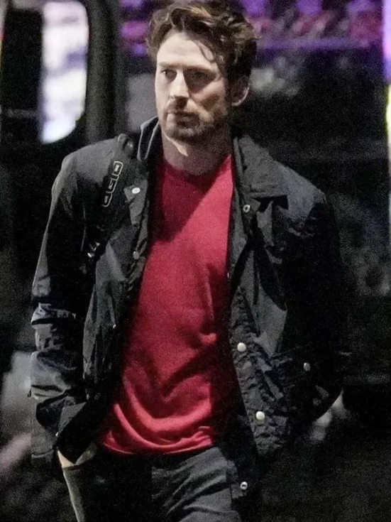 Chris Evans Materialists Black Jacket Front look